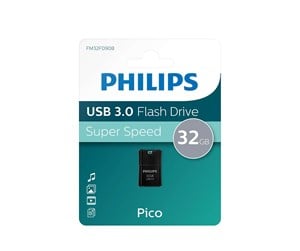 Minnepenn - Philips USB Flash Drive. 32GB. Pico Edition 3.0 - 32GB - Minnepenn - FM32FD90B/00