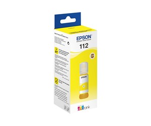 Printertilbehør blekk/toner - Epson Ink/Ink/112 EcoTank Pigment Yellow Bottl - Blekkrefill Yellow - C13T06C44A