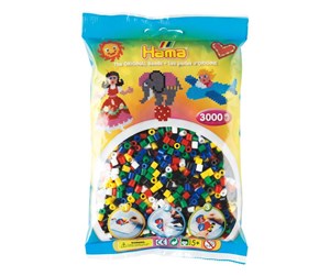 Kreative leker - Hama Ironing Beads mix-primary 1 (201-66) 3000pcs - 201-66