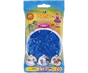 Kreative leker - Hama Ironing beads-Transparent Blue (015) 1000pcs. - 207-15