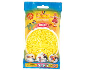 Kreative leker - Hama Ironing beads - Yellow Pastel (043) 1000pcs. - 207-43