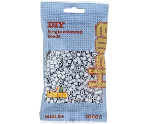 Kreative leker - Hama midi beads 1000 pcs light gray 70 - 207-70