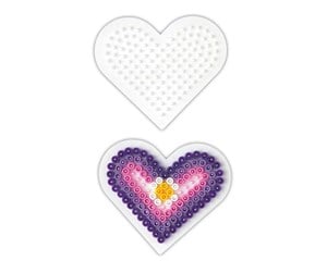 Kreative leker - Hama Ironing Beads Plate-Heart Small - 236