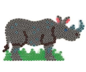 Kreative leker - Hama Ironing Beads Pegboard-Rhino - 295