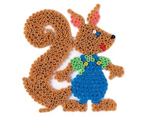 Kreative leker - Hama Ironing Beads Pegboard-Squirrel - 302