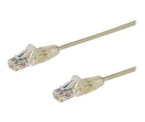 Nettverkskabel - 3m CAT6 Cable - Grey Slim CAT6 Patch Cord - Snagless - LSZH - patch cable - 3 m - grey - N6PAT300CMGRS