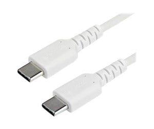 USB - StarTech.com 1 m / 3.3 ft. USB C Cable - White - Aramid Fiber - USB-C cable - 1 m - RUSB2CC1MW