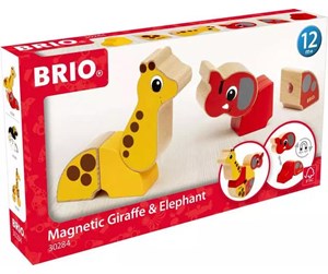 BRIO - Brio Magnetic Giraffe and Elephant - 30284