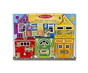 Babyleker - Melissa & Doug Latches Wooden Activity Board - 13785