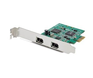 Nettverksadapter - StarTech.com PEX1394A2V2 2-Port PCI Express FireWire Card - PCIe FireWire 1394a Adapter - PEX1394A2V2