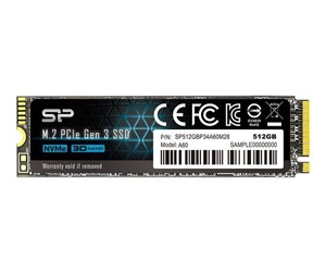 SSD - Silicon Power P34A60 SSD - 512GB - M.2 2280 - PCIe 3.0 - SP512GBP34A60M28