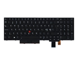 Tastatur - Lenovo Chicony - Bærbart tastatur - til utskifting - Nordisk - Svart - 01HX258