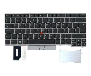 Tastatur - Lenovo Chicony - Bærbart tastatur - til utskifting - Engelsk - Storbritannia - Grå - 01YN328