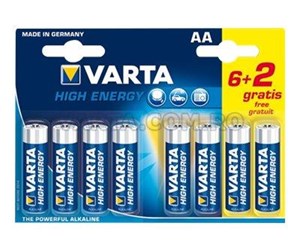 Batteri - VARTA High Energy 6+2 - 4906121428