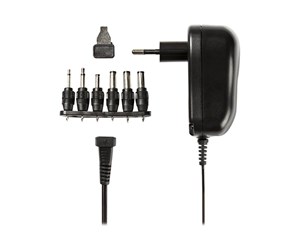 Mobil - Adaptere og ladere - Nedis Universal AC Power Adapter - 12 W | 3 - 12 V DC | 1.80 m | 2.0 A | 6 plug(s) - ACPA001