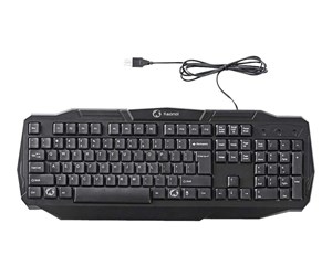 Tastatur - Nedis Gaming - Gamingtastatur - Universal - Svart - GKBD100BKUS