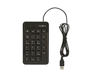 Tastatur - Nedis - numpad / keypad - black - Numpad - Svart - KBNM100BK