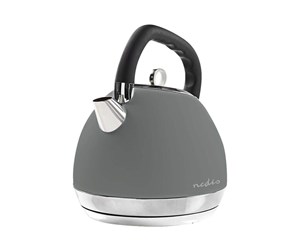 Vannkoker - Nedis Vannkoker KAWK520EGY - kettle - grey - Grå - 2200 W - KAWK520EGY