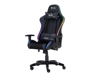 Gamingstol - Sandberg Commander Gaming Chair RGB Kontorstol - PU-lær - Opptil 150 kg - 640-94