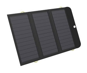 Nødlader - Sandberg Solar Charger 21W 2xUSB+USB-C Nødlader - Svart - 10000 mAh - 420-55