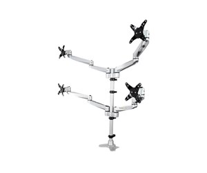 Skjermholder - StarTech.com Quad Monitor Mount - Premium - For up to 27" VESA Monitors - desk mount (adjustable arm) - ARMQUADPS