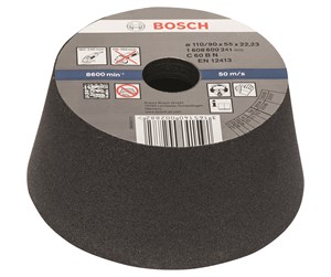 Slipemaskin - Bosch Slipekopp, koniske - stein/betong 90 mm, 110 mm, 55 mm, 54 - 1608600241