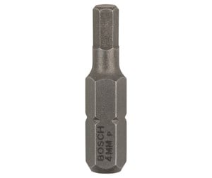 Bormaskin & Bits - Bosch Skrutrekkerbits, ekstra hard HEX 4, 25 mm - 3 stk. - 2607001724