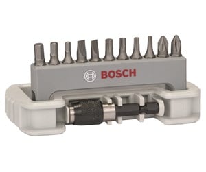 Bormaskin & Bits - Bosch 11-delers skrutrekkerbits-sett inklusive bitsholder PH2; PZ2; T10; T15; T20; T25; S0,6x4,5; S0,8x5,5; HEX3; HEX4; HEX5; 25 mm - 2608522131