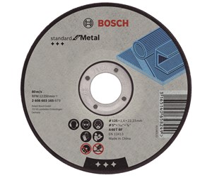 Verktøy - Bosch Kappeskive rett Expert for Metal A 30 R BF, 100 mm, 16,00 mm, 2,5 mm - 2608600091