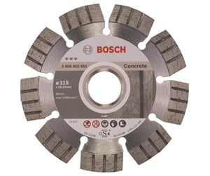 Verktøy - Bosch Diamantkappeskive Best for Concrete 115 x 22,23 x 2,2 x 12 mm - 2608602651