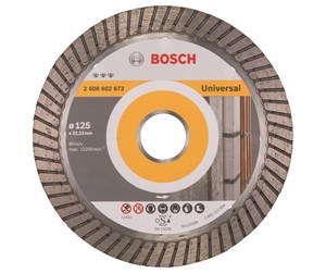 Verktøy - Bosch Diamantkappeskive Best for Universal Turbo 125 x 22,23 x 2,2 x 12 mm - 2608602672