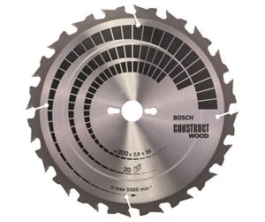 Sirkelsag - Bosch Sirkelsagblad Construct Wood 300 x 30 x 2,8 mm; 20 - 2608640700