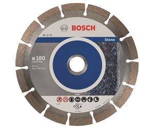 Gjærsager - Bosch Diamantkappeskive standard for Stone 180 x 22,23 x 2 x 10 mm - 2608603237