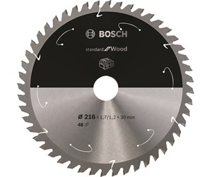 Sirkelsag - Bosch Standard for Wood-sirkelsagblad for batteridrevne sager 216x1,7/1,2x30 T48 - 2608837723