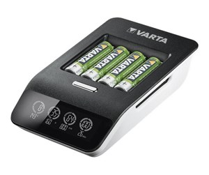 Batteri - VARTA LCD Ultra Fast Charger+ incl. 4 Batt. 2100 m - 57685101441