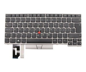 Tastatur - Lenovo Chicony - Bærbart tastatur - til utskifting - Sveitsisk - Sølv - 01YN326