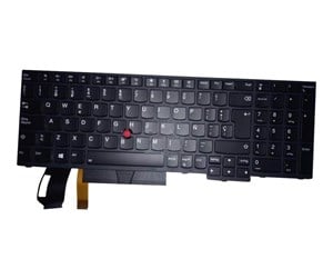 Tastatur - Lenovo Chicony - Bærbart tastatur - til utskifting - Spansk - Svart - 01YP610