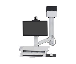 Skjermholder - Ergotron SV Combo System with Worksurface & Pan Small CPU Holder - mounting kit (Lift and Pivot) - 45-594-216