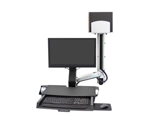 Skjermholder - Ergotron SV Combo System with Worksurface & Pan Medium CPU Holder - mounting kit (Lift and Pivot) - 45-595-026