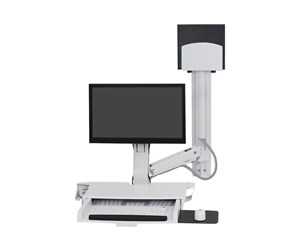 Skjermholder - Ergotron SV Combo System with Worksurface & Pan Medium CPU Holder - mounting kit (Lift and Pivot) - 45-595-216