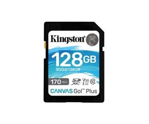 Minnekort - Kingston Canvas Go! Plus SD - 170MB/s - 128GB - SDG3/128GB