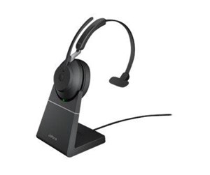 Hodetelefoner - Jabra Evolve2 65 Link380a UC Mono Stand Black - 26599-889-989