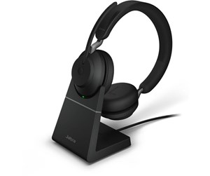 Hodetelefoner - Jabra Evolve2 65 Link380c UC Stereo Stand Black - 26599-989-889