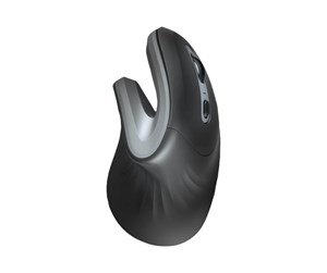 Mus - Trust Verro Ergonomic Wireless Mouse - Vertical mouse - Optisk - 6 - Svart - 23507