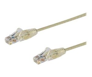 Nettverkskabel - 1m CAT6 Cable - Grey Slim CAT6 Patch Cord - Snagless - LSZH - patch cable - 1 m - grey - N6PAT100CMGRS