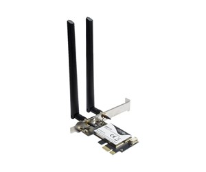 Nettverksadapter - Inter-Tech DMG-35 WiFi 6 + BT 5.0 PCIe Adapter - 88888149