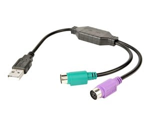 KVM-kabel - Gembird keyboard / mouse adapter - 30 cm - UAPS12-BK