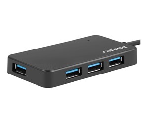 USB-hub - Natec SILKWORM - hub - 4 ports USB-hub - 4 porter - Svart - NHU-1343