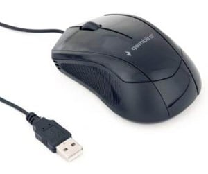 Mus - Gembird Wired optical mouse 3B-02 - Mus - Optisk - 3 knapper - Svart - MUS-3B-02