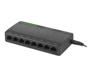 Switch/splitter - Lanberg DSP1-1008 - switch - 8 ports - unmanaged - DSP1-1008